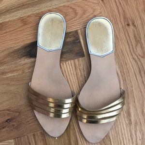 Zara gold sandals